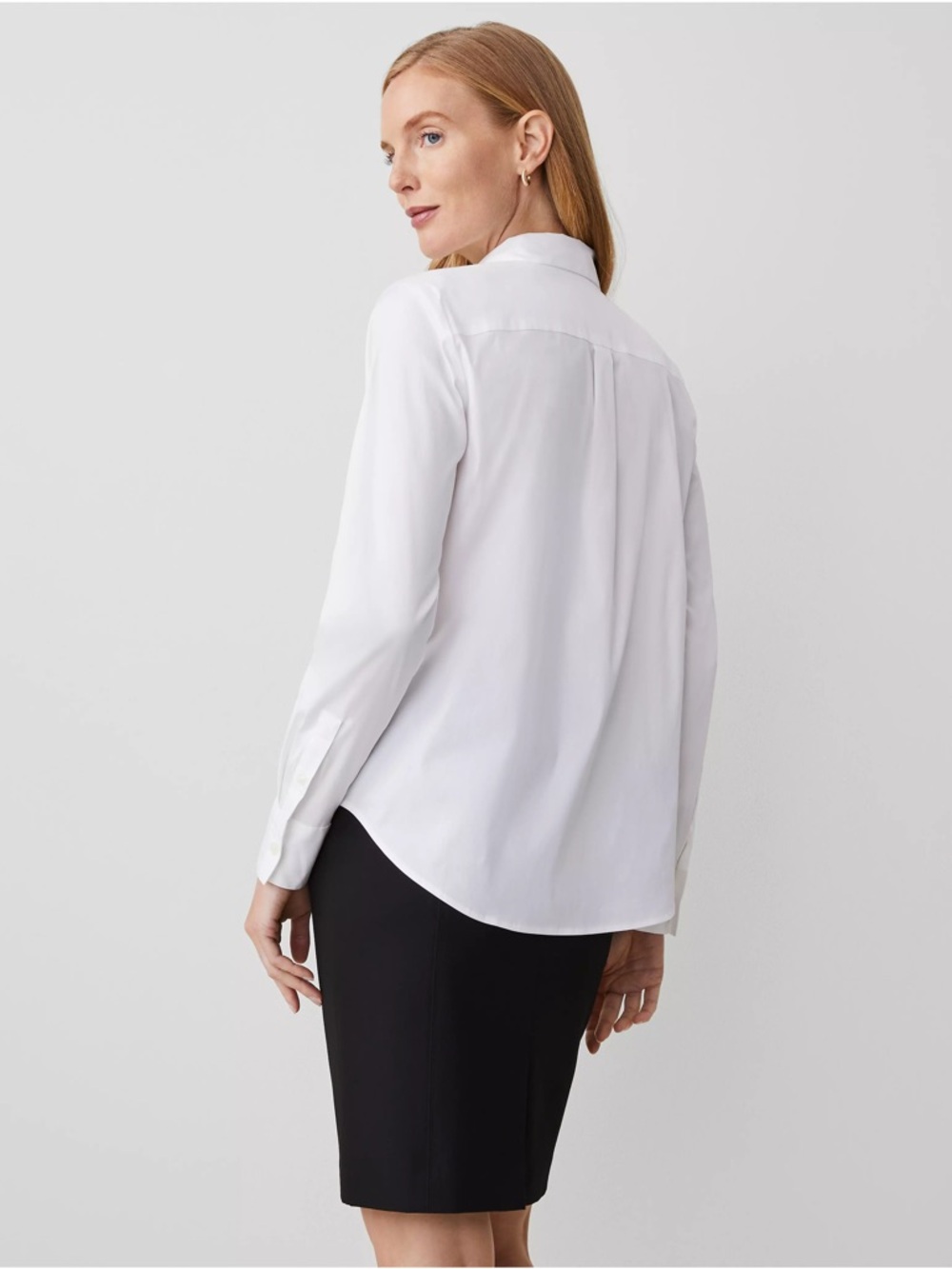 Ann Taylor White Button Down Shirt Size S NWT Classic Blouse - Picture 3 of 5